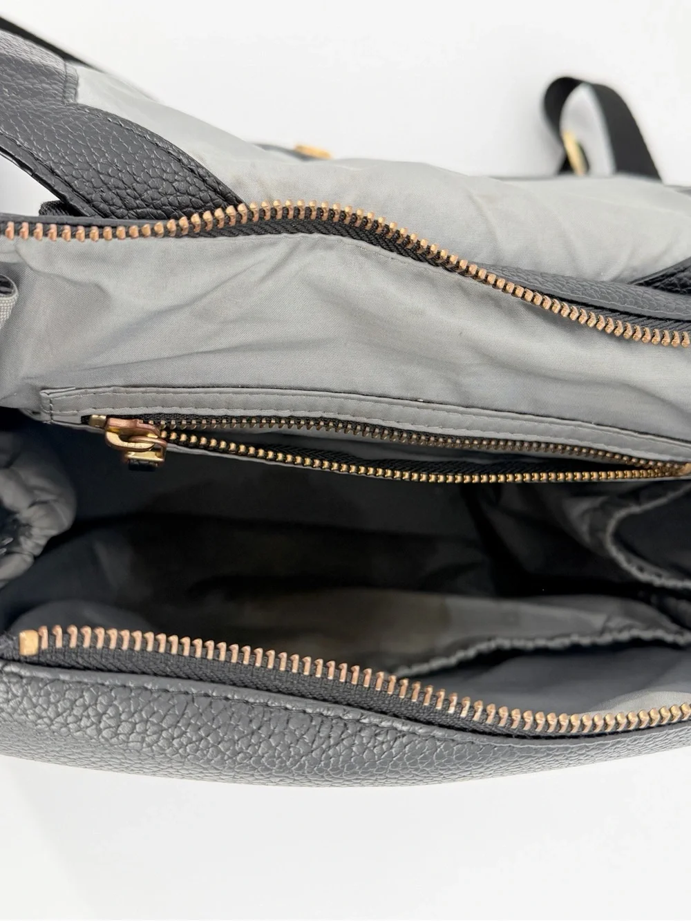 Freshly Picked Classic Diaper Backpack bag Black vegan pebbled leather large